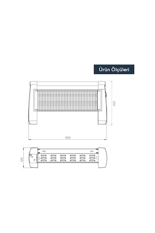 Zenon Quartz Isıtıcı 1500 Watt Lx-2820