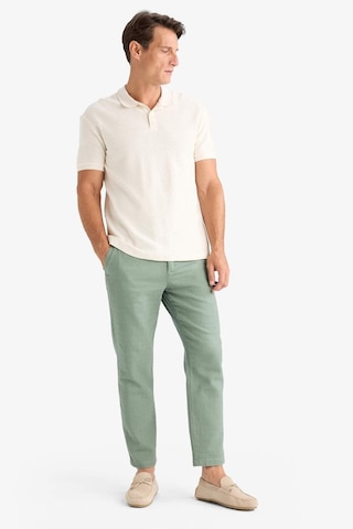DeFacto %100 Pamuk Yazlık Jogger Pantolon Regular Fit Normal Kesim Keten Görünümlü Düz Paça Cepli B4138AX25SPGN457