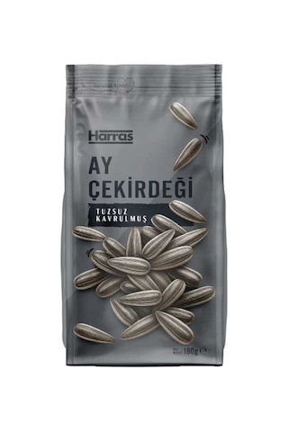 Siyah Ay Çekirdeği Tuzsuz Kavrulmuş Kilitli Paket 180 Gr 4 Adet Toplam 720 Gr