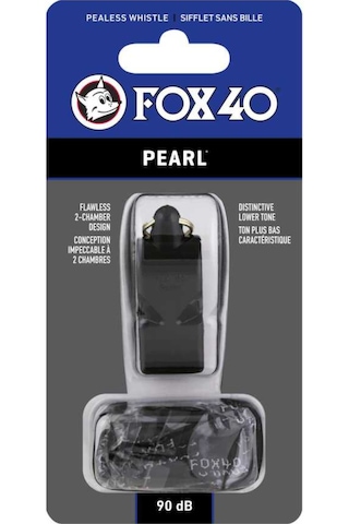 Fox 40 Pearl Düdük + İpi Siyah 9703-0008