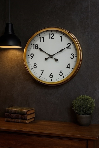Büro Ev Ofis Hediyesi İçin 60cm Golden Prestij Trend Duvar Saati Diğer