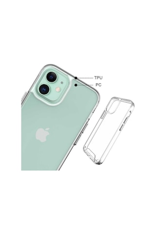 Apple Uyumlu iPhone 12 Mini Uyumlu Zore Gard Silikon-renksiz Renksiz -