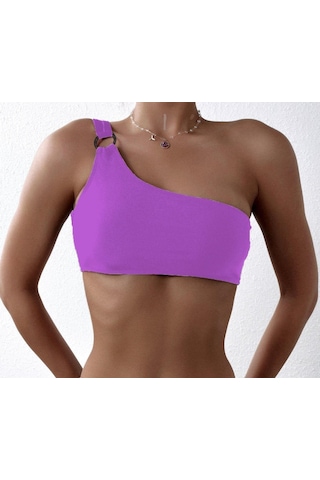 Deep Beach Halkalı Tek Omuzlu Bikini Üstü Db20010bu 001