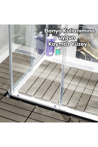 Porsima 1177 36lı Bahçe Balkon Teras Zemin Döşemesi Karosu Latte