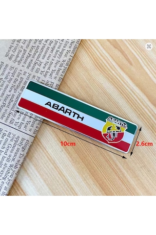 Fiat Abarth Logo 3d Abarth Amblem Aliminyum Abarth Rozet Çıkartma 3 Parça Set İthal