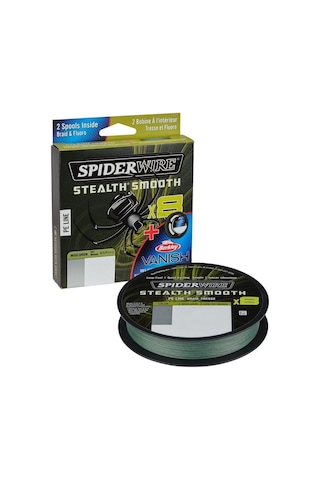 Spider Wire 8 Braid & Fluorocarbon Duo Spool System 150 & 50m Moss Green/clear