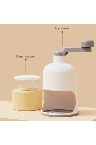 Ulzyvf Manuel Buz Kırıcı Makine Paslanmaz Çelik Bıçaklar Buz Beyaz, Mükemmel Kullanım Beyaz