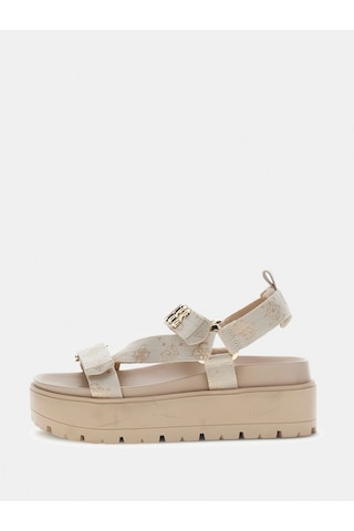 Guess Fetta Kadın Çok Renkli Sandalet Fljfttfal03-cream Çok Renkli