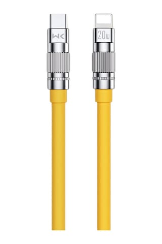 Wekome Wdc-187 1 M Type-c To Lightning 20 W Hızlı Şarj Kablosu Sarı