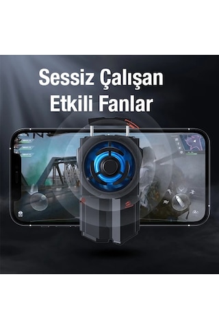 Memo Dl-a5 Cep Telefonu Soğutma Fanı Gamer Oyuncu Radyatör Soğutucu- 5775