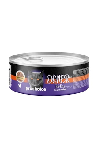 Prochoice Döner Bites Sos İçinde Hindi Etli Yetişkin Kedi Konservesi 70 Gr