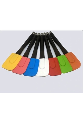 Hubrendy Çer Renkli Silikon Spatula - Büyük 504512