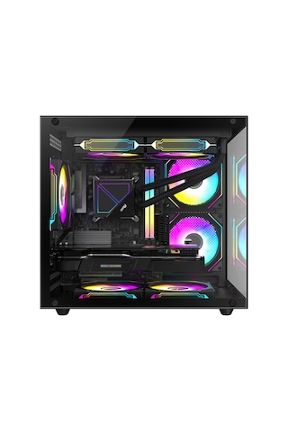 Xaser Cube X250 R7-9800X3D 16 GB 512 GB M.2 NVMe SSD 8 GB RTX5050 Free Dos Masaüstü Oyuncu Bilgisayarı