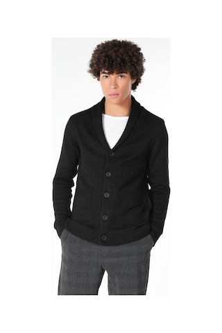 Colin's Slim Fit Düğmeli Siyah Erkek Hırka CL1059692_Q1.V2_BLK