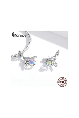 Novahub Bamoer 925 Ayar Gümüş Renkli Arı Charm Bilezik, Dıy Takı Yapımı İçin Kadınlar İçin Mükemmel Hediyelik Takı Gümüş