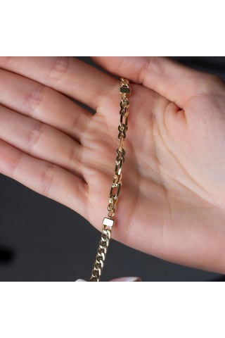 Altın Halka Bileklik BL0046 Sarı Altın