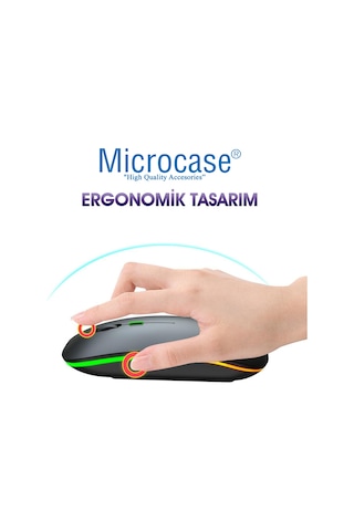Microcase AL2767 Kablosuz Bluetooth RGB Çift Modlu Mouse