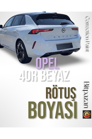 Opel Astra - 40r Beyaz Rötüş Boyası - Otomobil Taş Izi Ve Çizik