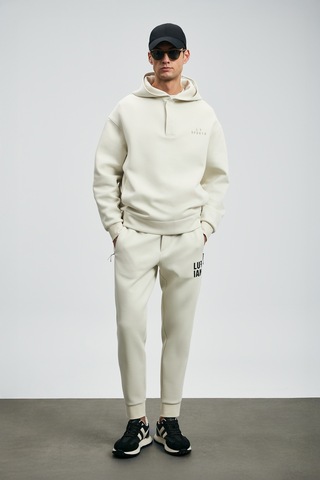 Lufian Road Erkek Sweatshirt Kırık Beyaz Kırık Beyaz 112030180100510 Beyaz