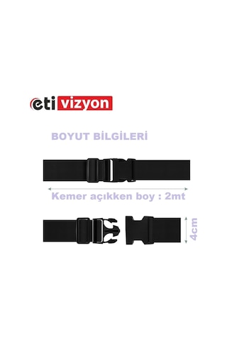 Etivizyon Valiz Bavul Emniyet Kemeri 2 Adet Kırmızı