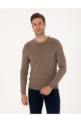 Pierre Cardin Erkek Vizon Kazak /triko 50314192-vr174 Vizon