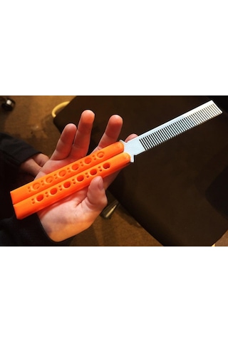 Kelebek Bıçak Şeklinde Tarak Organik Plastikten Saç Tarama