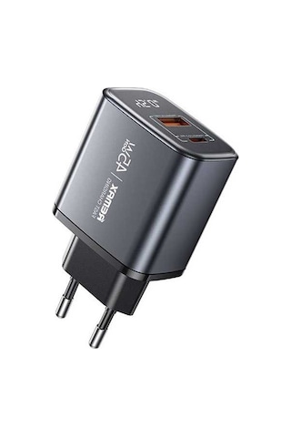 Ebitda Remax U2-ac45w 45w Type-c 30w Usb-a Adaptör Dijital Ekran Hızlı Şarj