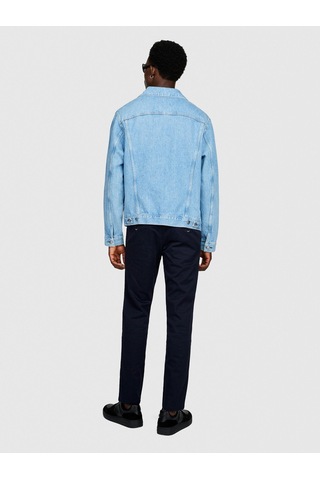 Sisley Slim Fit Vintage Efekt Chino Pantolon Erkek Lacivert Pantolon - 323a4dm6sf02y