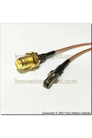 Wireless Pigtail Anten Kablosu 15Cm Rpsma Dişi-Ts9 Erkek A+