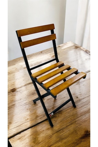 Balkon Bahçe Mutfak Bistro Set Katlanır Masa-sandalye 1 Adet Sarı