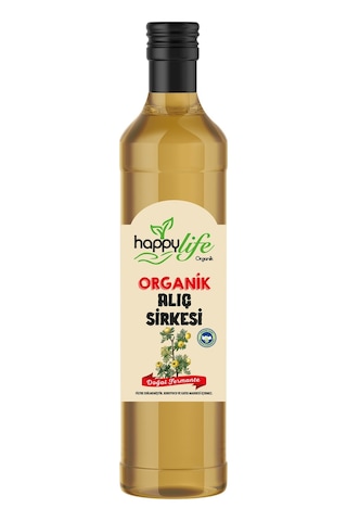 Happy Life Organik Alıç Sirkesi Cam 500 ML