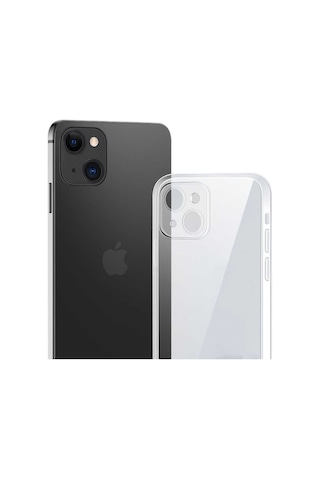 Apple Uyumlu iPhone 13 Mini Kılıf Zore Blok Kılıf Renksiz