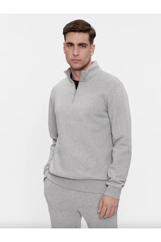 Only & Sons Erkek Onsceres Half Zip Yarım Fermuar Sweatshirt-22019055 Gri