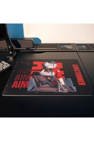 Dream Gamer Aim Stormer Thunder Glass Mousepad - Speed Yüzey Black-500 X 400 Mm