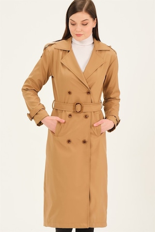 Z6737 Dewberry Bayan Trençkot-camel CAMEL