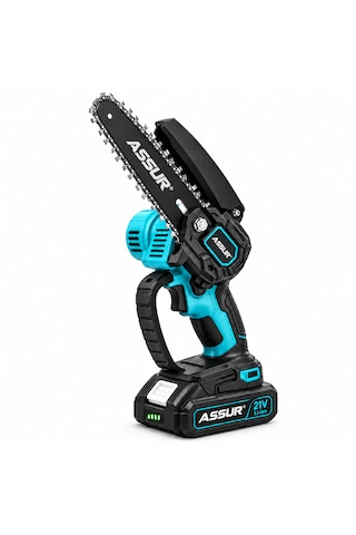 Assur 21v Şarjlı Mini Dal Budama Testeresi 6 İnç Çantalı Set