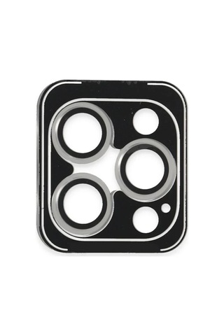 Joko Apple iPhone Uyumlu 16 Pro Max Pvd Metal Kamera Lens - Gümüş standart