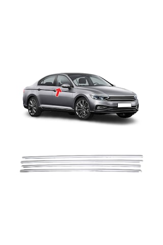 S-Dizayn  Volkswagen Passat B8.5 Cam Çıtası 4 Parça 2019 ve Üzeri