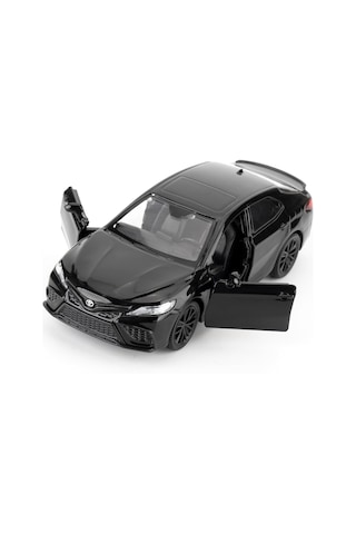 Uzak Doğu Serisi Toyota Camry Siyah Açılır Kapılar Diecast Çek Bırak Metal Model Araba 11 Cm 1:32
