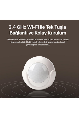 Xenon Smart Akıllı Hareket Sensörü Wi-Fi Özellikli Kablosuz Bluetooth İç Ortam PIR Sensörü X7501