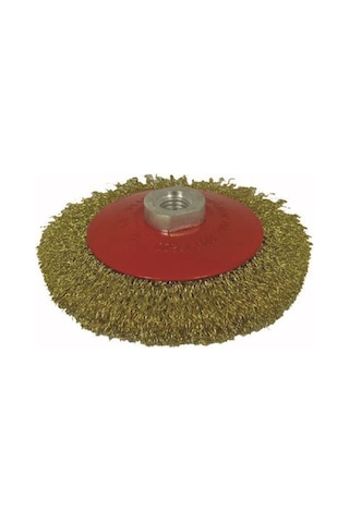 Partner 03033 M14 Vidalı Sarı Telli Fırça 125 Mm N11.380
