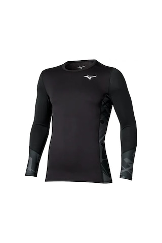 Mizuno Virtual Body G5 Crew Neck Erkek Termal İçlik Siyah Çok Renkli