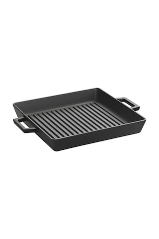 Lava Döküm Izgara Tava Metal Kulplu 26 x 32 CM