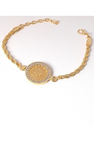 Reşat Tuğralı Halat Bileklik Sarı Altın