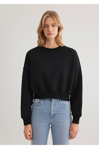 Mavi Kadın Bısıklet Yaka Sweatshırt Siyah 1s10307-900 Siyah