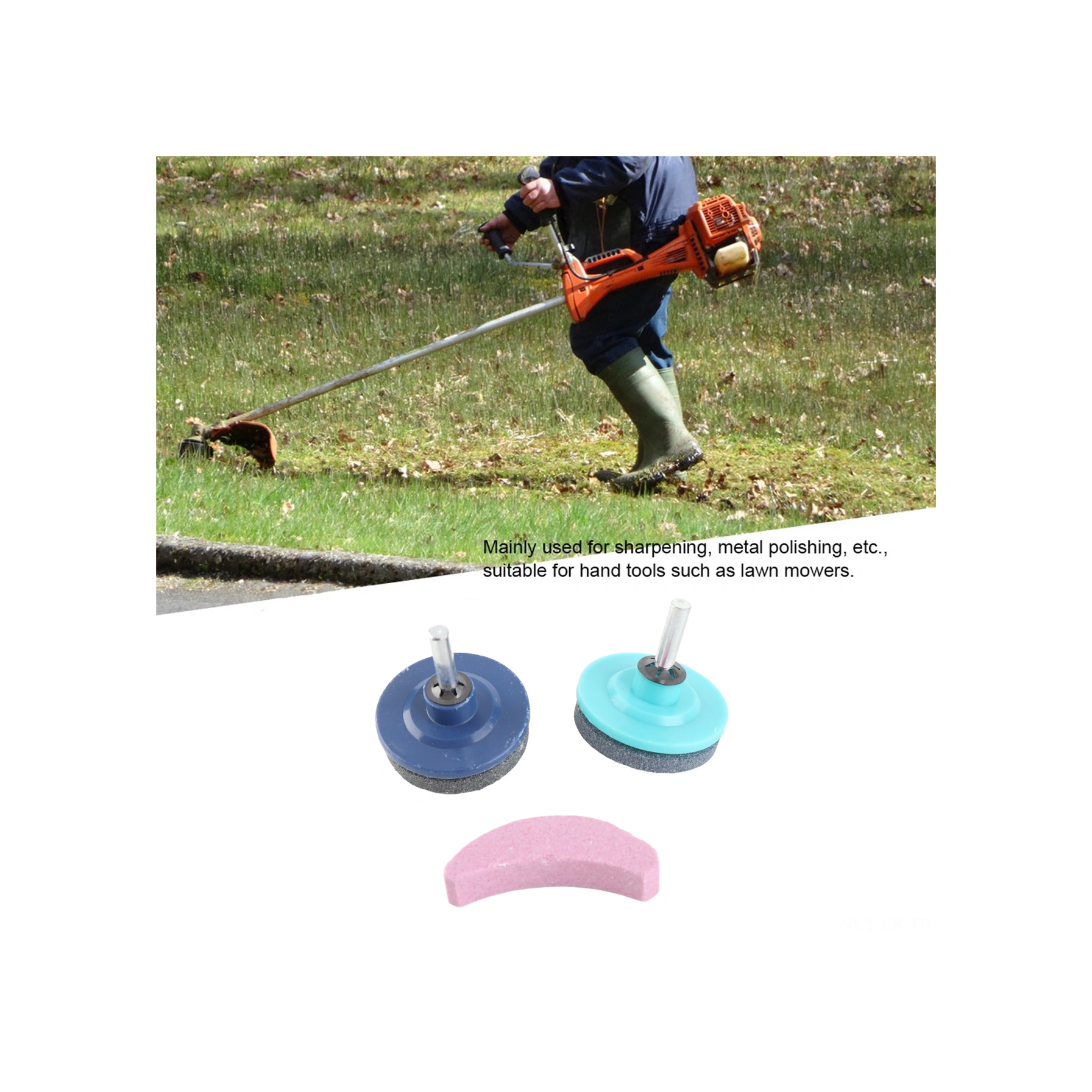 Vkemall Makas Bıçağı Taslaştırıcı 3'lü Set - Emery Malzeme İle Dayanıklı, Zaman Ve Enerji Tasarrufu Sağlar, Çim Biçme Makinaları Vb. İçin Uygun