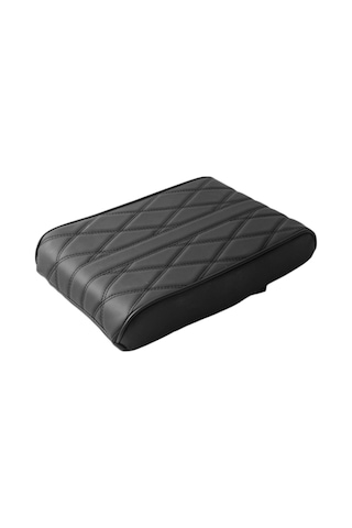 Skycity Araba Konsol Kılıfı - Pu Deri Hafıza Köpüğü, Genişletilmiş Kalın, Evrensel Uyumlu, Siyah Büyük Boy