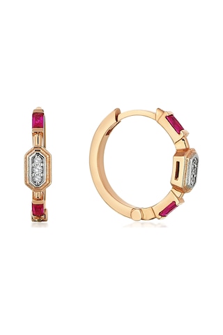 Reis Kuyumculuk T10701 Ruby Glow Earring