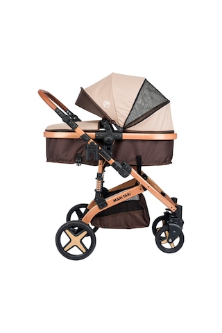 Maxi Taxi Fast Pro Alüminyum Travel Sistem Bebek Arabası - Kahve Gold