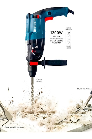 Butools ST-20 Kırıcı Delici Hilti Matkap Mavi